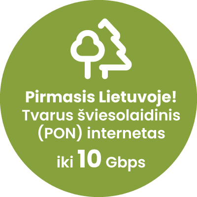 Akcija - Išmanioji televizija dovanų 24 mėn, užsisakant internetą