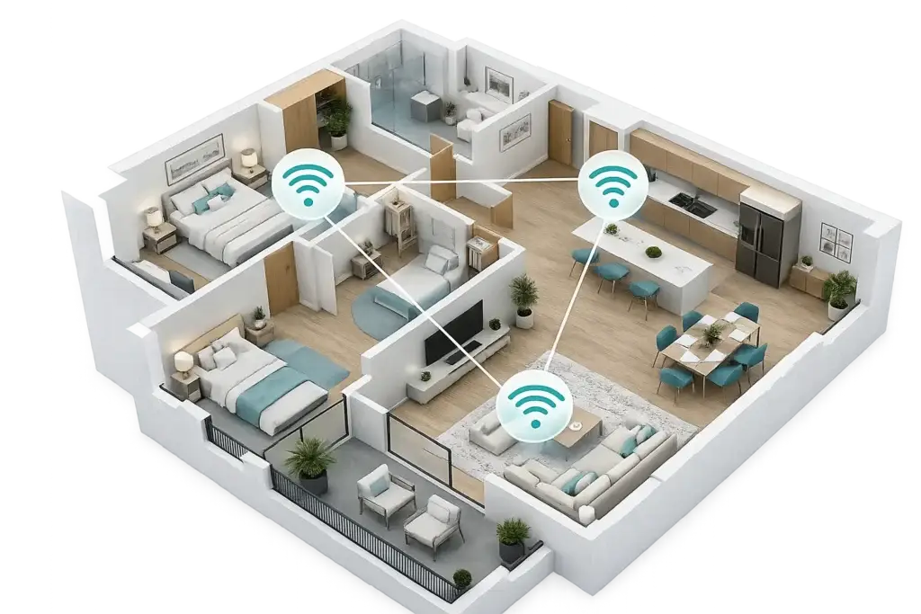Stiprus ir stabilus Wi-Fi7 mesh ryšys