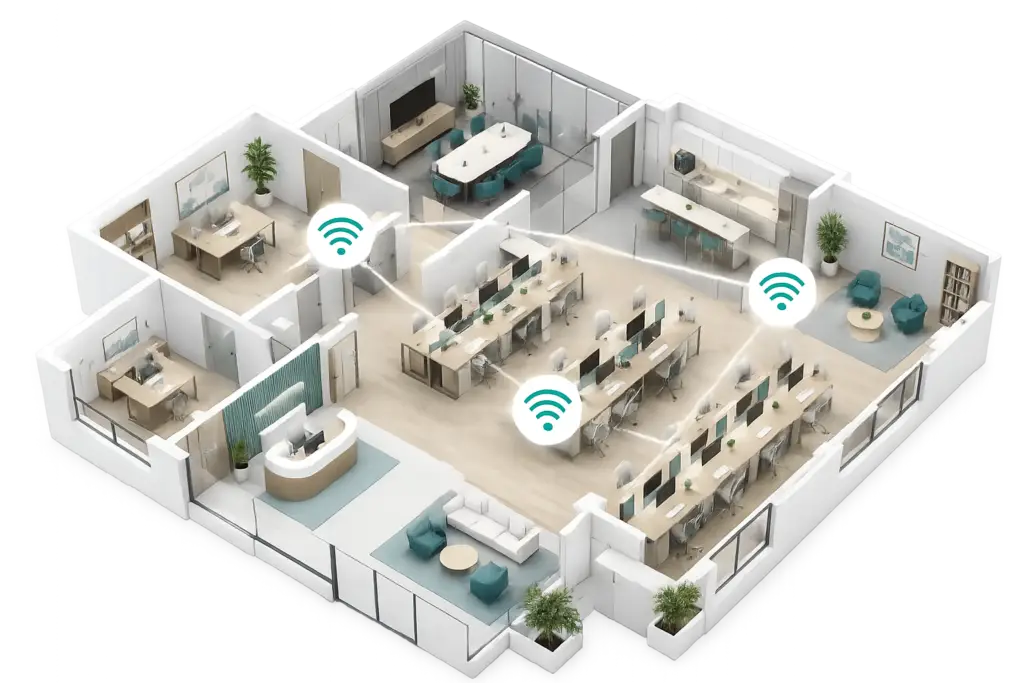 Stiprus ir stabilus Wi-Fi7 mesh ryšys verslui