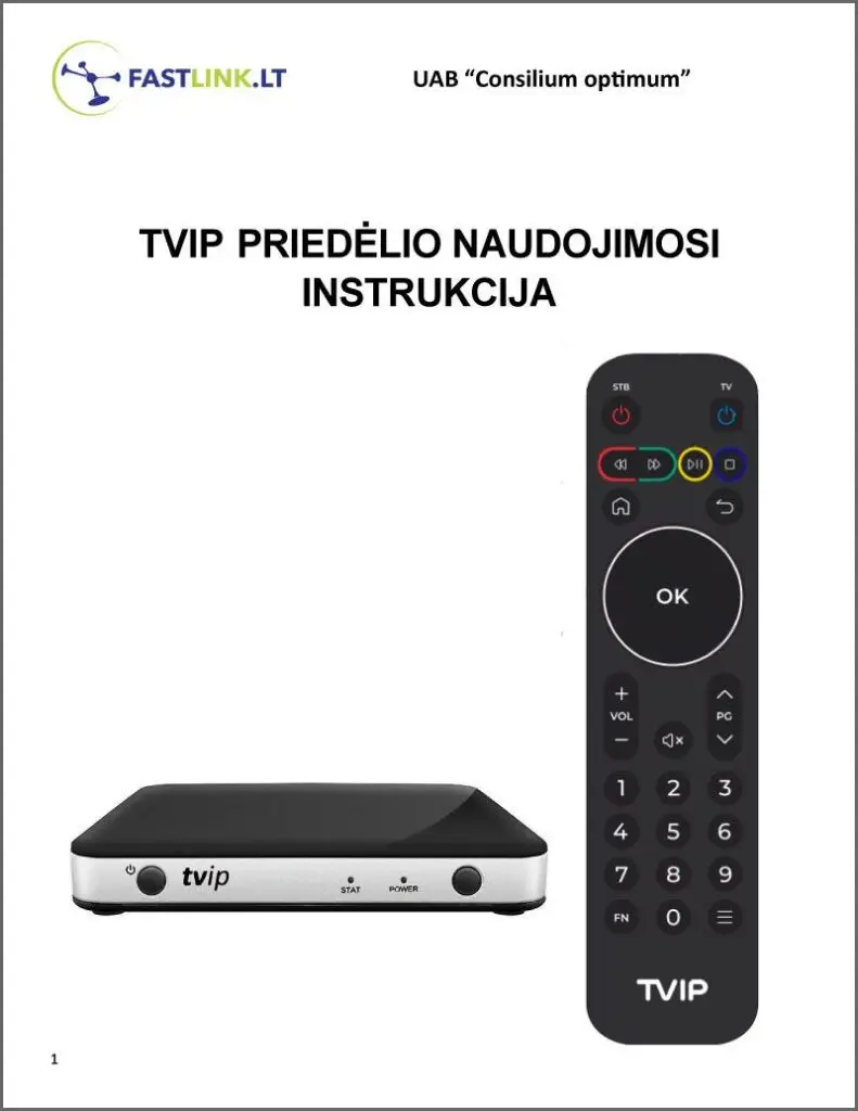 Įranga ir instrukcijos