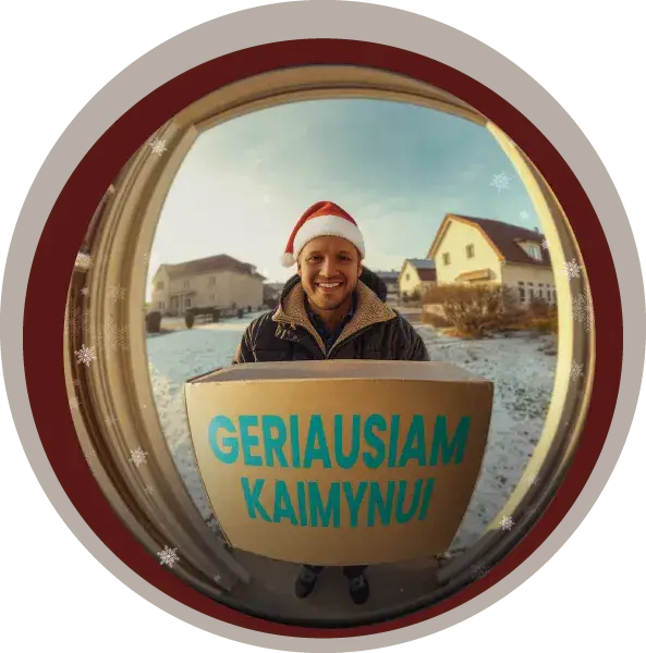 Kalėdinė akcija - kaimynai taupo kartu