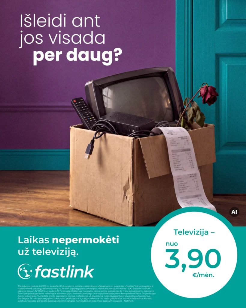 TELEVIZIJA NUO 3,90 EUR/MĖN